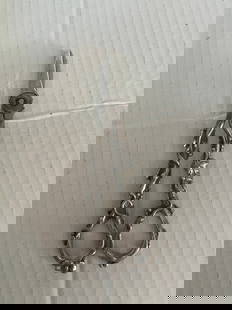 Ornate Sterling Grape Scissors: Good shape, needs polishing