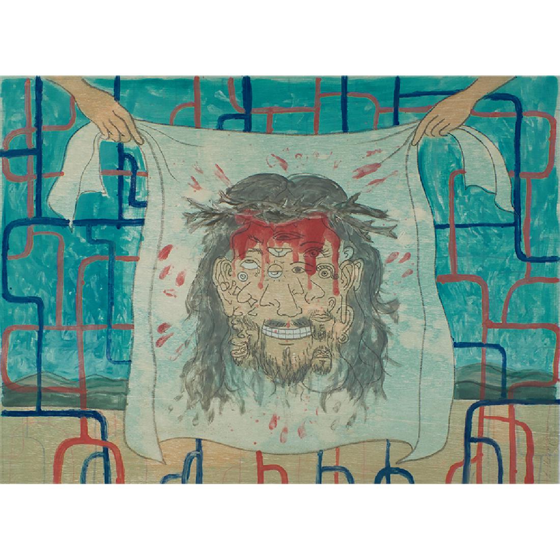 Enrique Chagoya, Vernourar's Veil, 2001 (1 of 2)