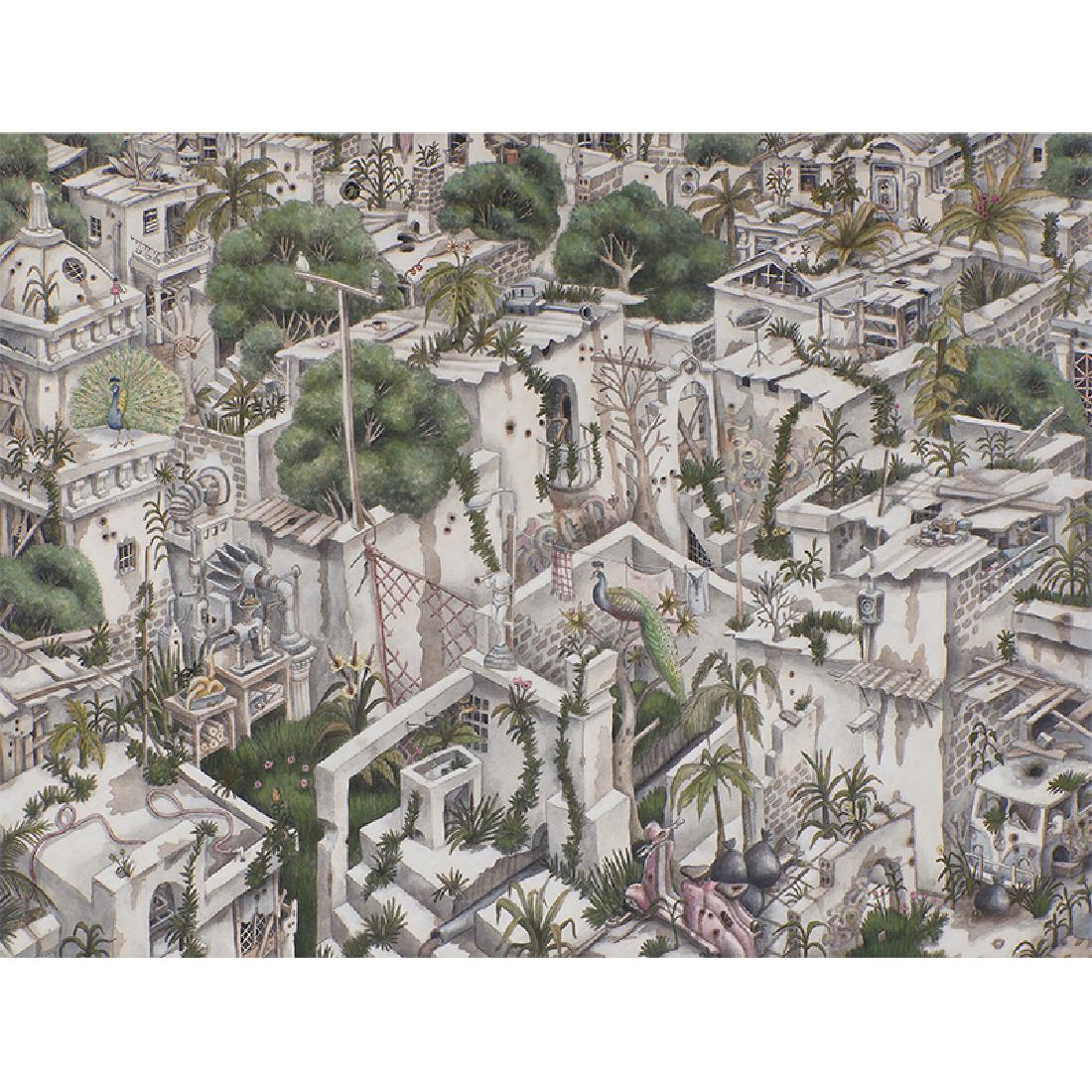 Alexis Duque, Solares, 2009: Alexis Duque (American, b. 1971) Solares, 2009 acrylic on canvas signed, titled and dated on verso 30" x 40" Provenance: Praxis, Miami, Florida Acquired from the above by the present owner Property fr