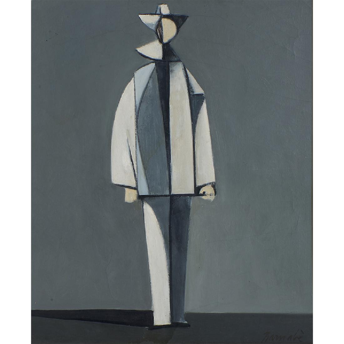 Duilio Barnabe, Clown: Duilio Barnabe (Italian, 1914-1961) Clown oil on canvas signed lower right 25 1/2" x 21 1/4" Provenance: Janet Fleisher Gallery (label on verso)