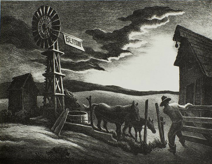 Thomas Hart Benton, Nebraska Evening, 1941 (1 of 2)
