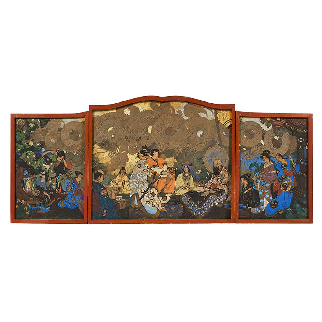 Daniel Sayre Groesbeck, triptych (1 of 2)