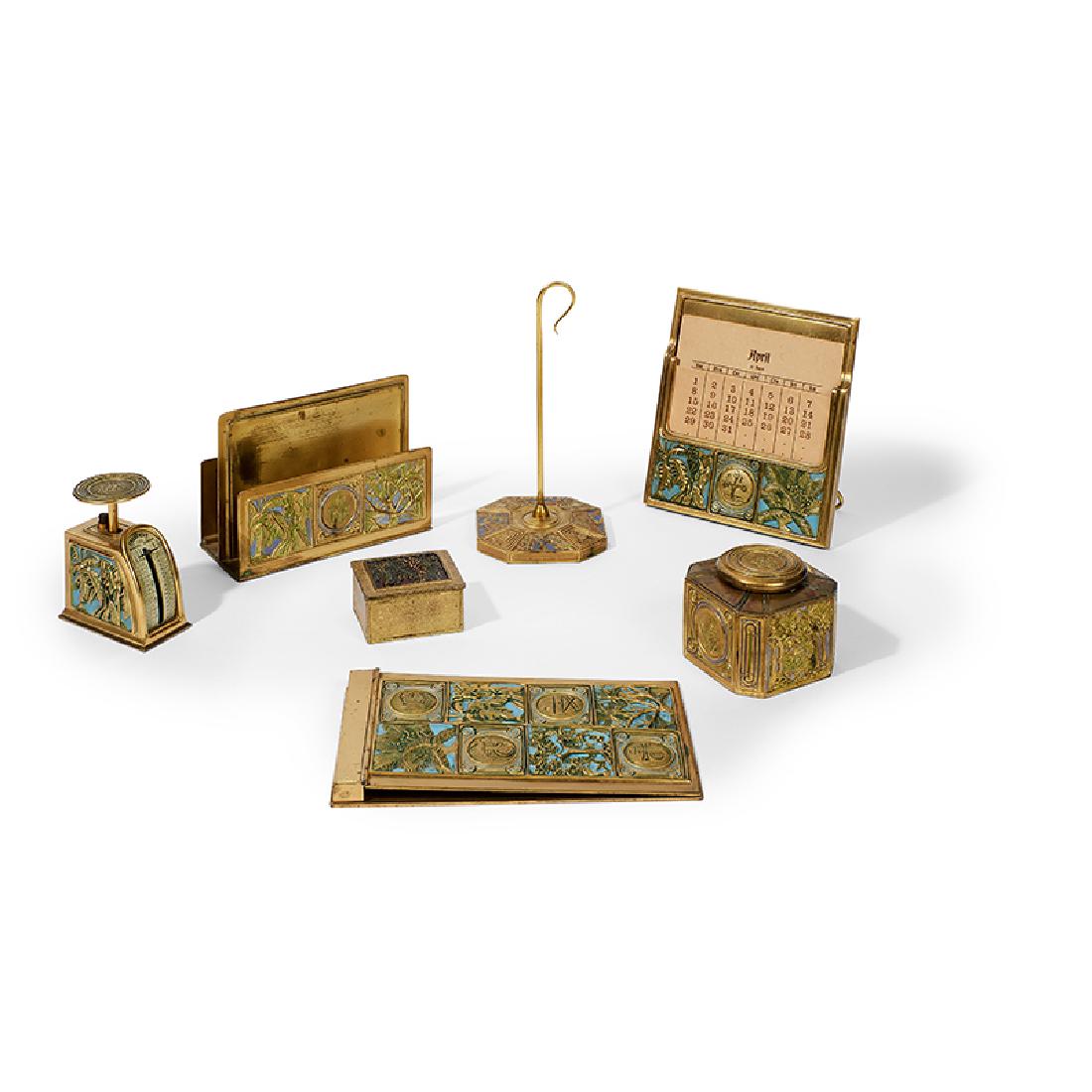 Tiffany Studios Bookmark assembled desk set (1 of 4)