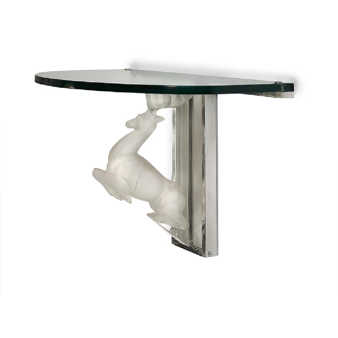 Lalique Cerf or Deer demi-lune wall shelf (1 of 1)