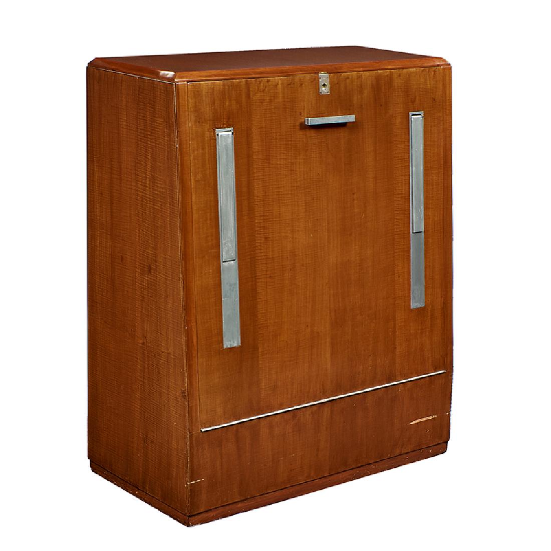 Art Deco drop-front print storage cabinet (1 of 2)