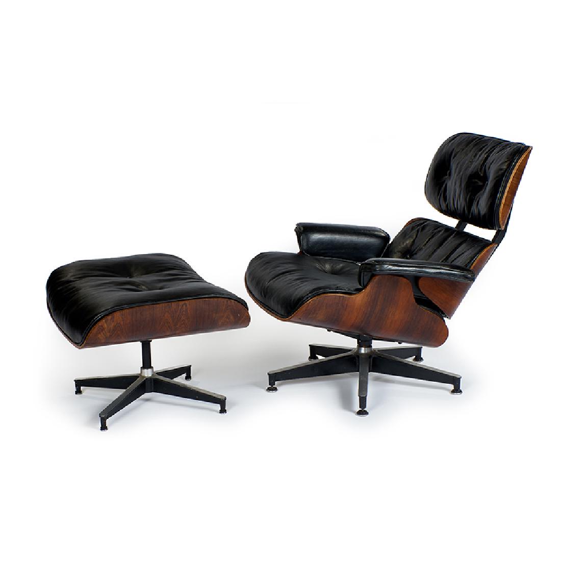 Charles & Ray Eames 670/671 chair and ottoman (1 of 2)