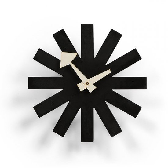 George Nelson Associates black Asterisk clock (1 of 1)