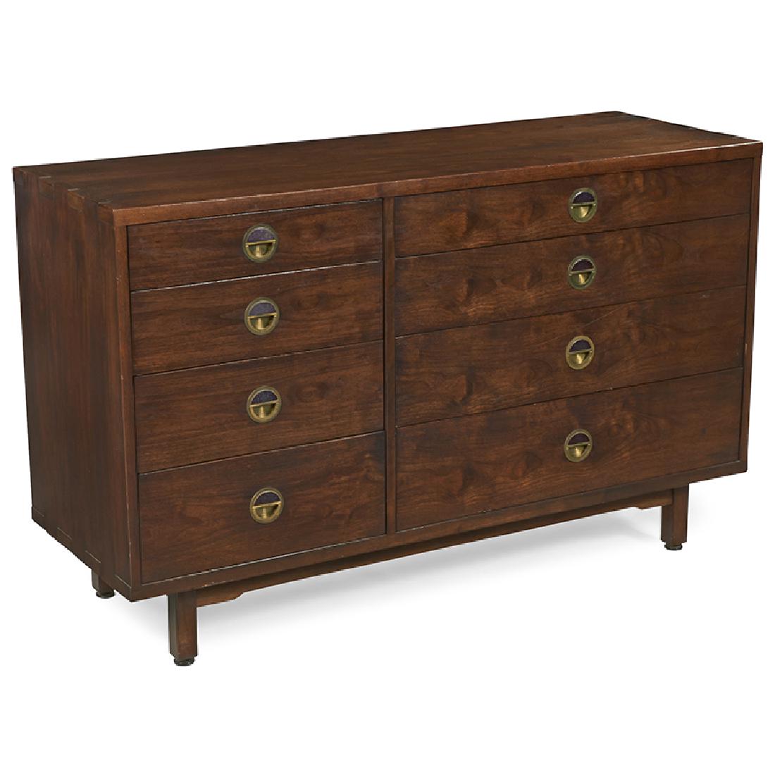 Edward Wormley, Dunbar Janus cabinet with Natzler tiles (1 of 2)