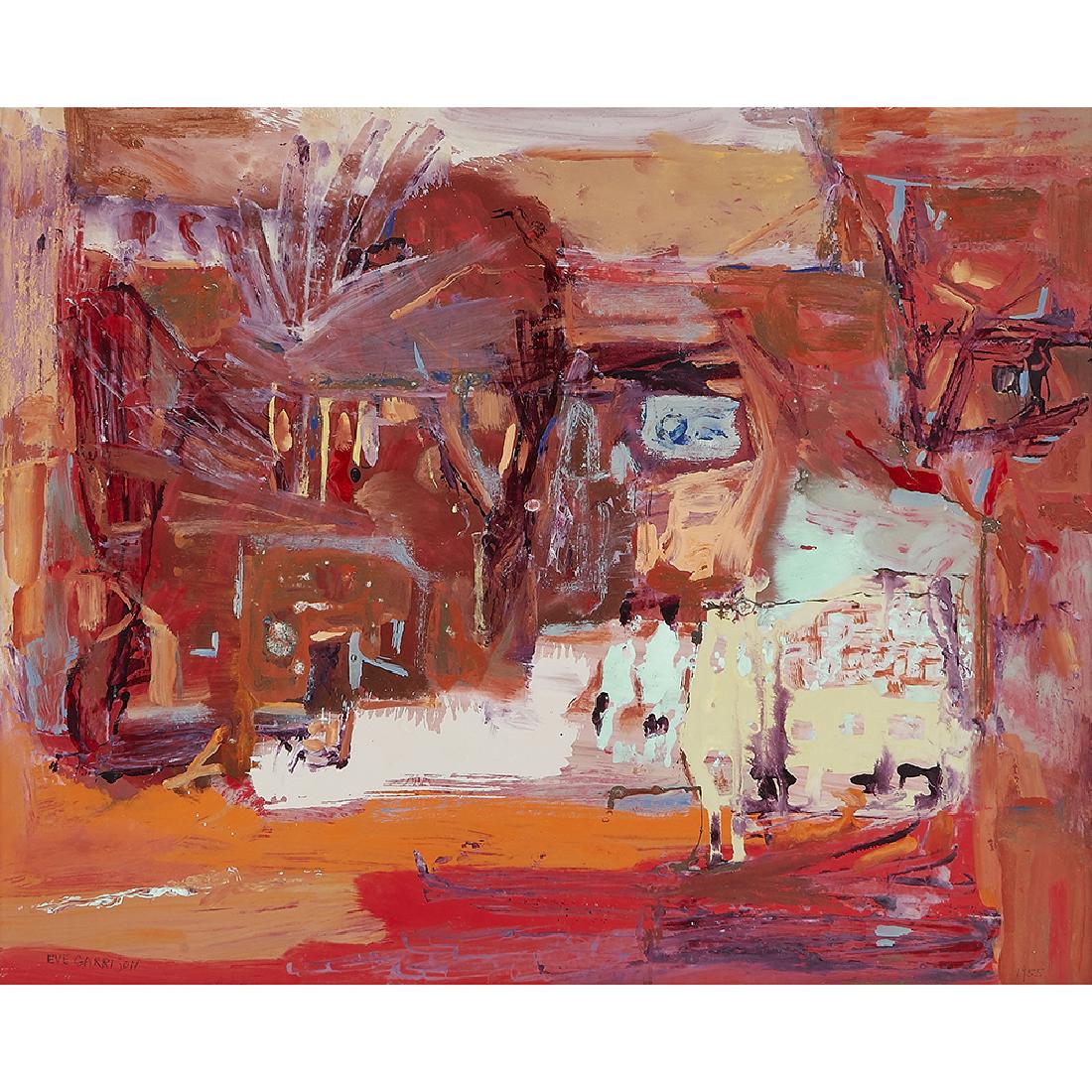 Eve Garrison, Untitled: Eve Garrison (American, 1903-2003) Untitled oil on board signed lower left 15 1/4" x 18 3/4" Provenance: Stahr Collection, Barrington, Illinois