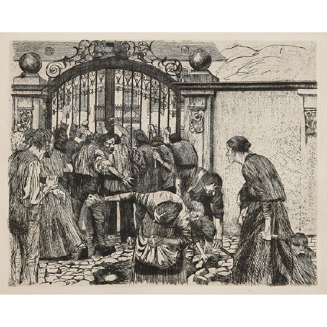 Kathe Kollwitz, Sturm (Riot) (1 of 2)