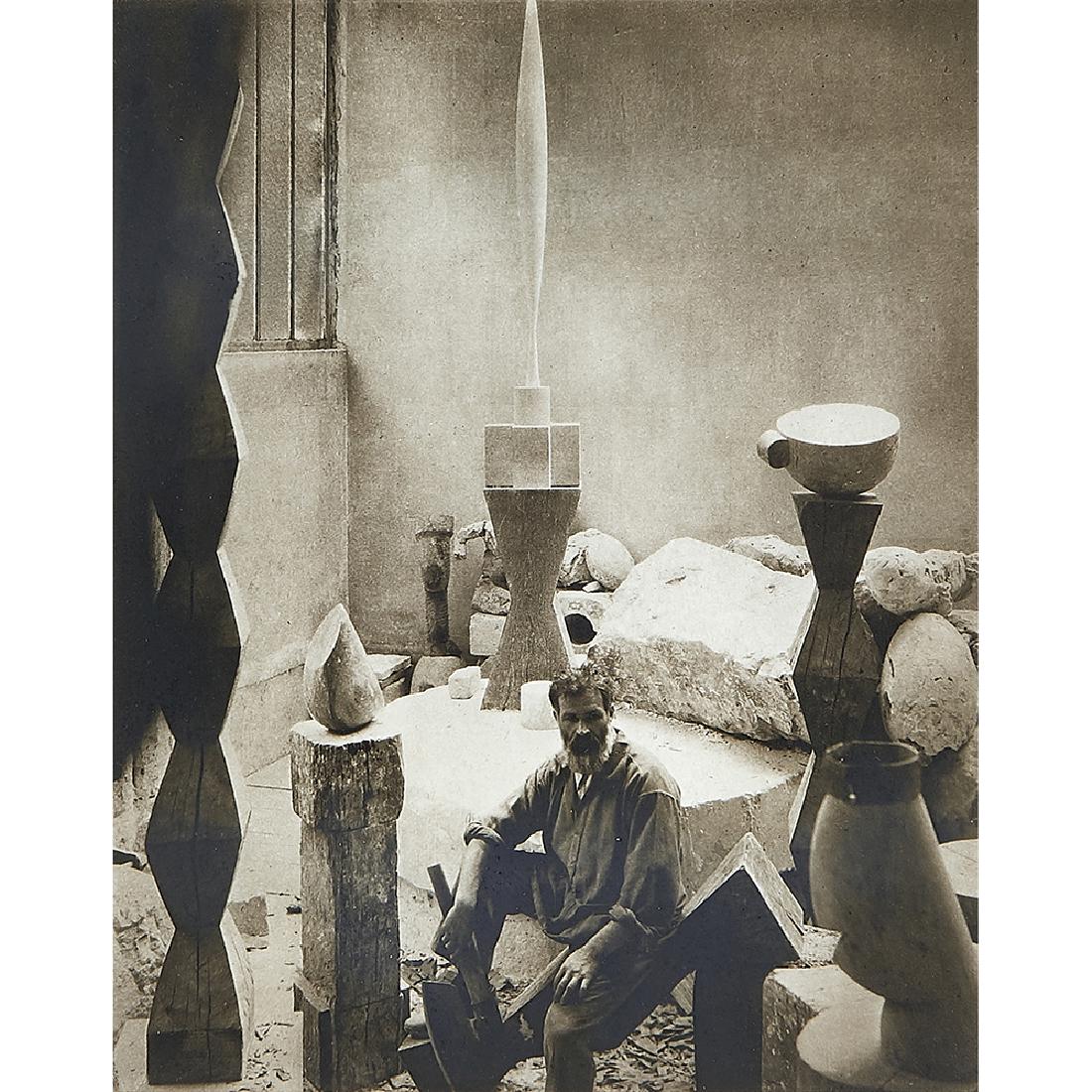 Edward Steichen, Brancusi in His Studio, Paris (1 of 2)