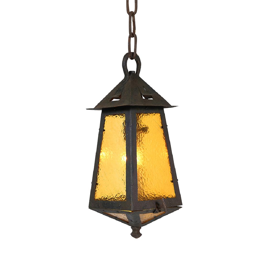 Gustav Stickley (1858-1942) hanging lantern (1 of 2)