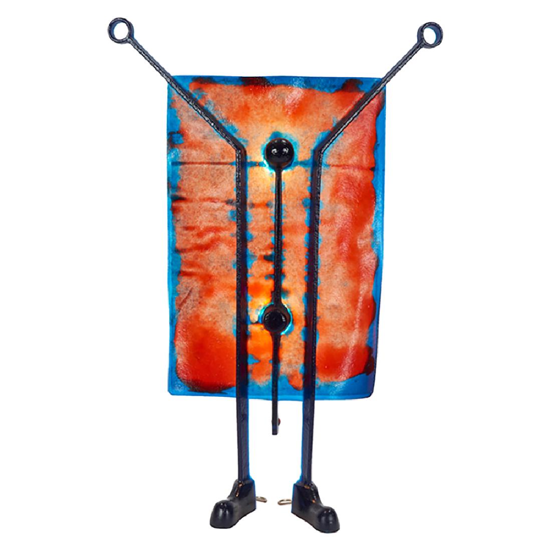 Gaetano Pesce (b. 1939) Salvatore lamp: Gaetano Pesce (b. 1939) Salvatore lamp, from the Open Sky Series Italy, c. 1995 polyurethane resin-coated fabric, metal 13"w x 4 1/2"d x 18 1/2"h