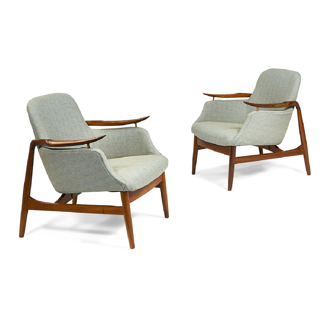 In the manner of Finn Juhl chairs, pair (1 of 1)