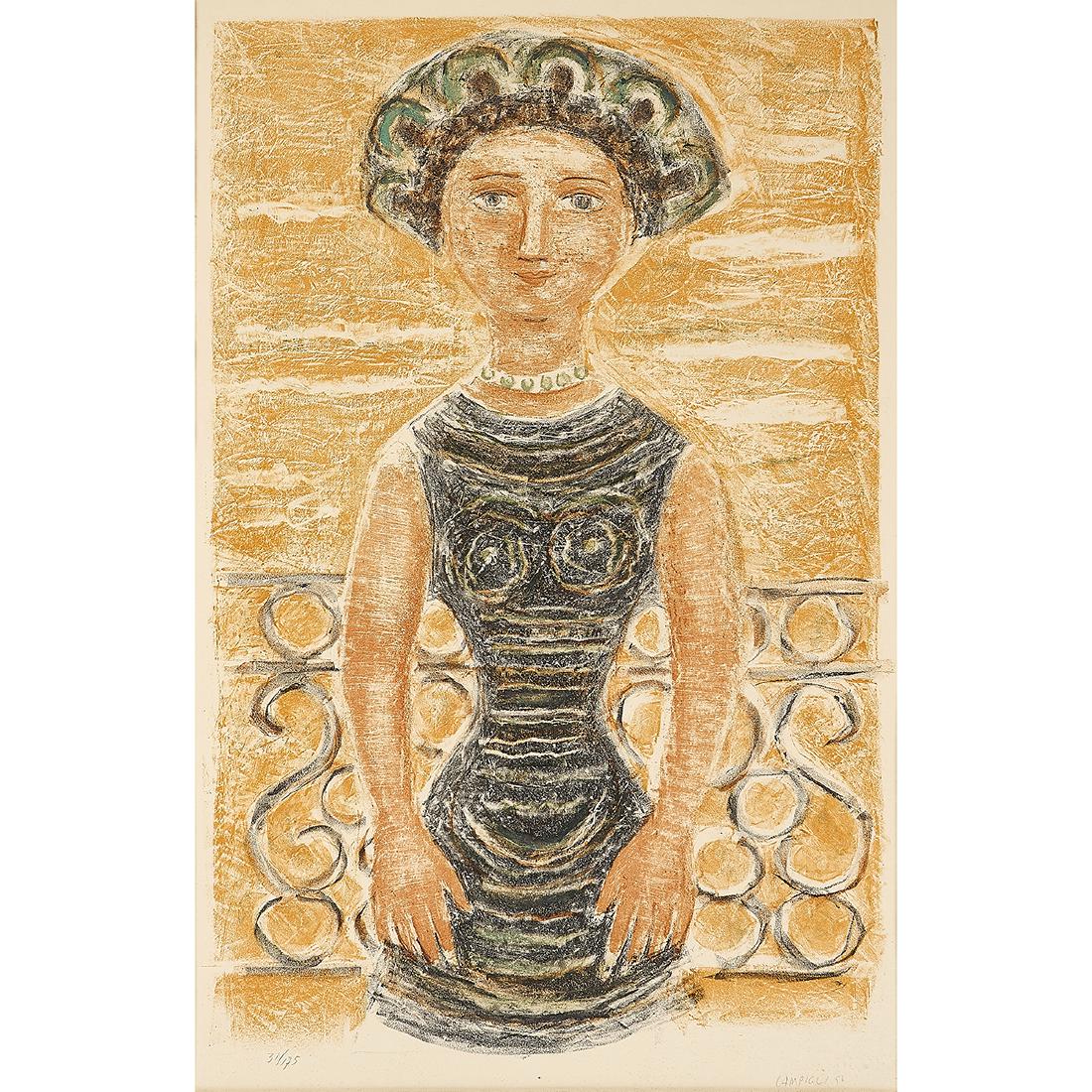 Massimo Campigli, Donna al balcone (1 of 2)