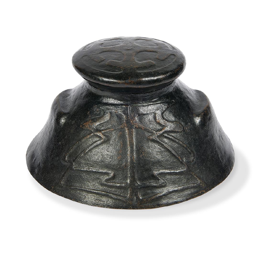 Robert Riddle Jarvie, Art Nouveau Bronze Inkwell (1 of 1)
