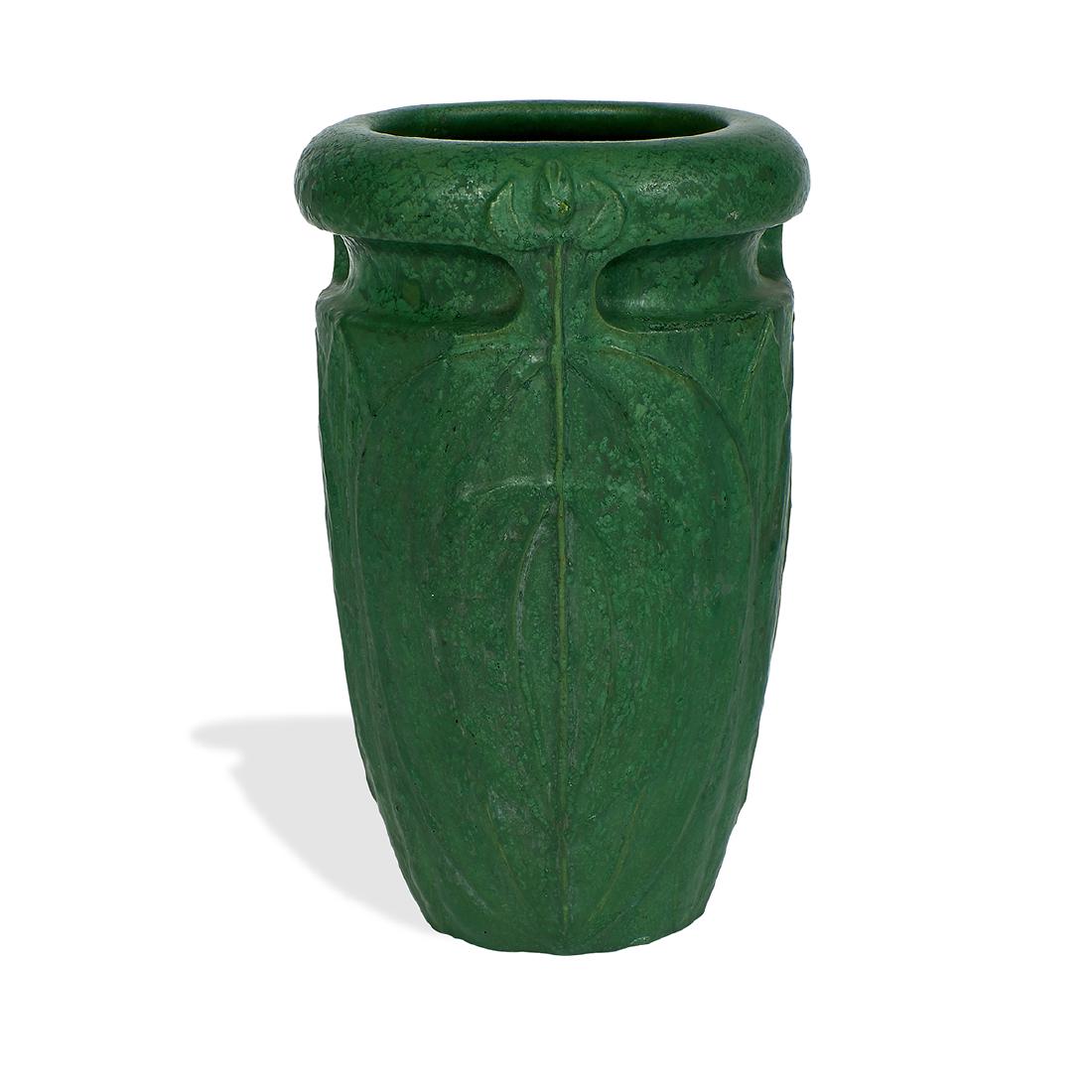 Wheatley Pottery Company, Stylized Foliate Vase (1 of 3)
