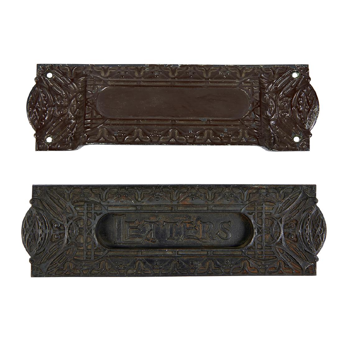 Louis Sullivan Designed Mail Slot & Chute Set