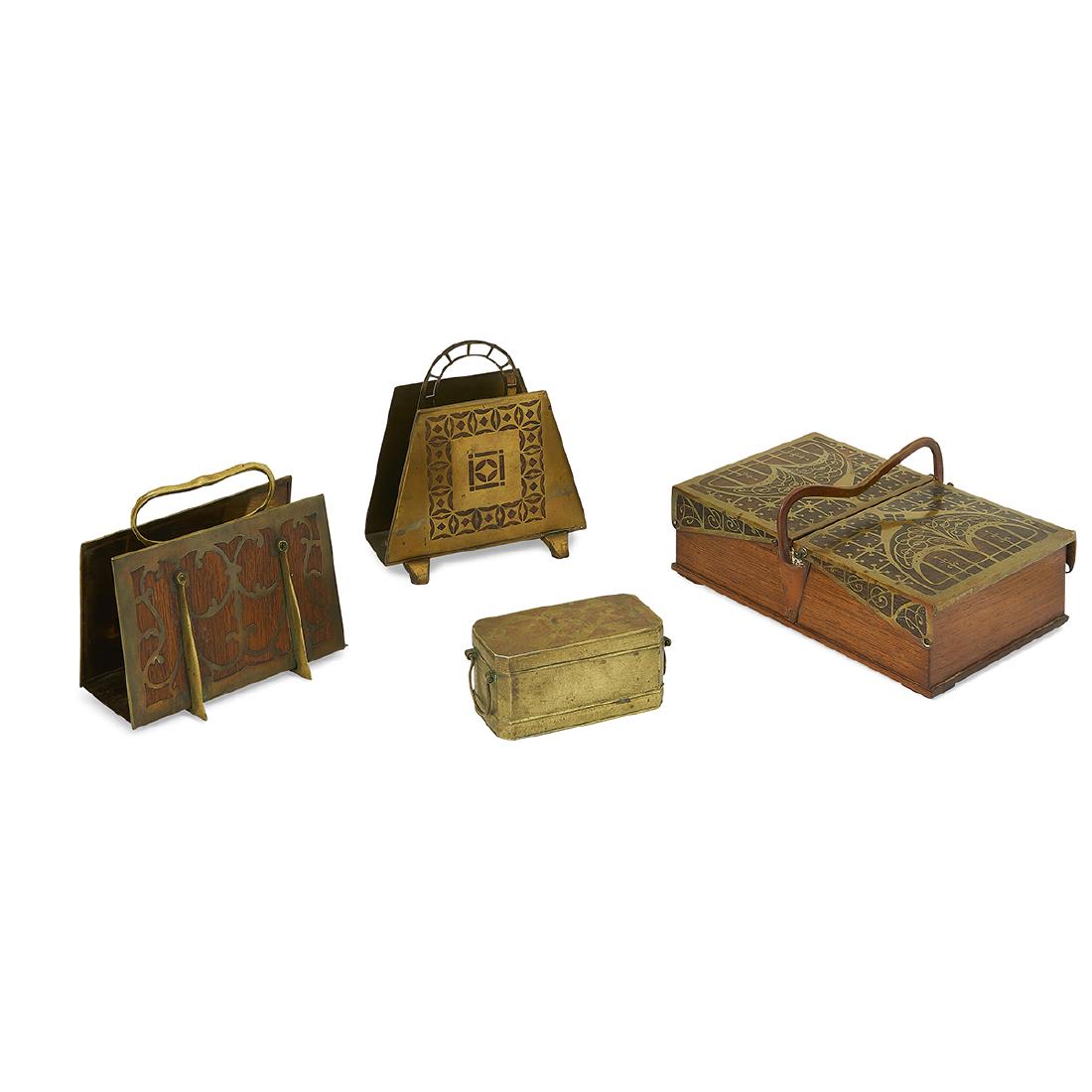 Erhard & Söhne, Desk Items: Box & 2 Letter Racks (1 of 1)