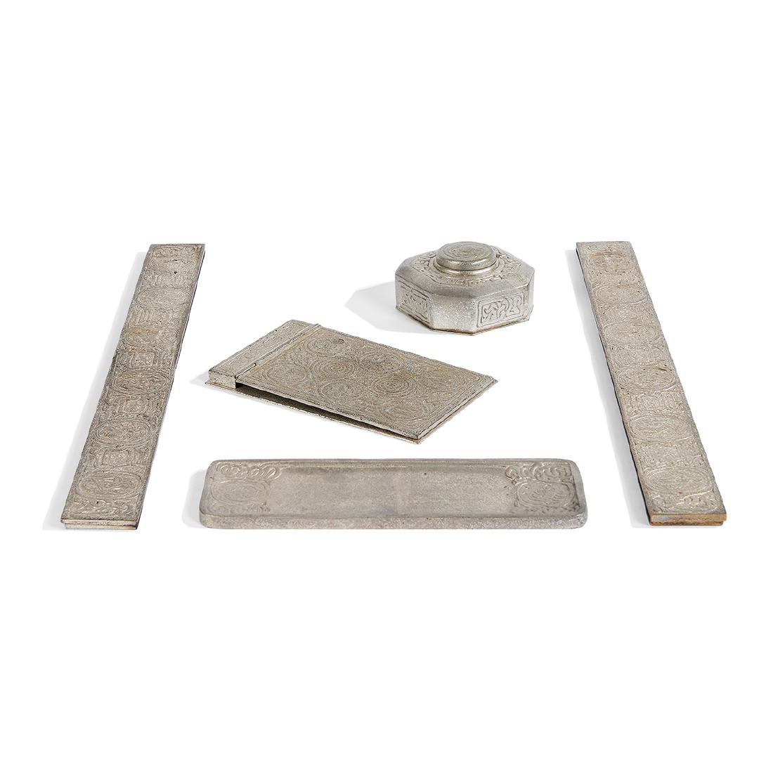 Tiffany Studios, Zodiac Five-Piece Desk Set (1 of 3)