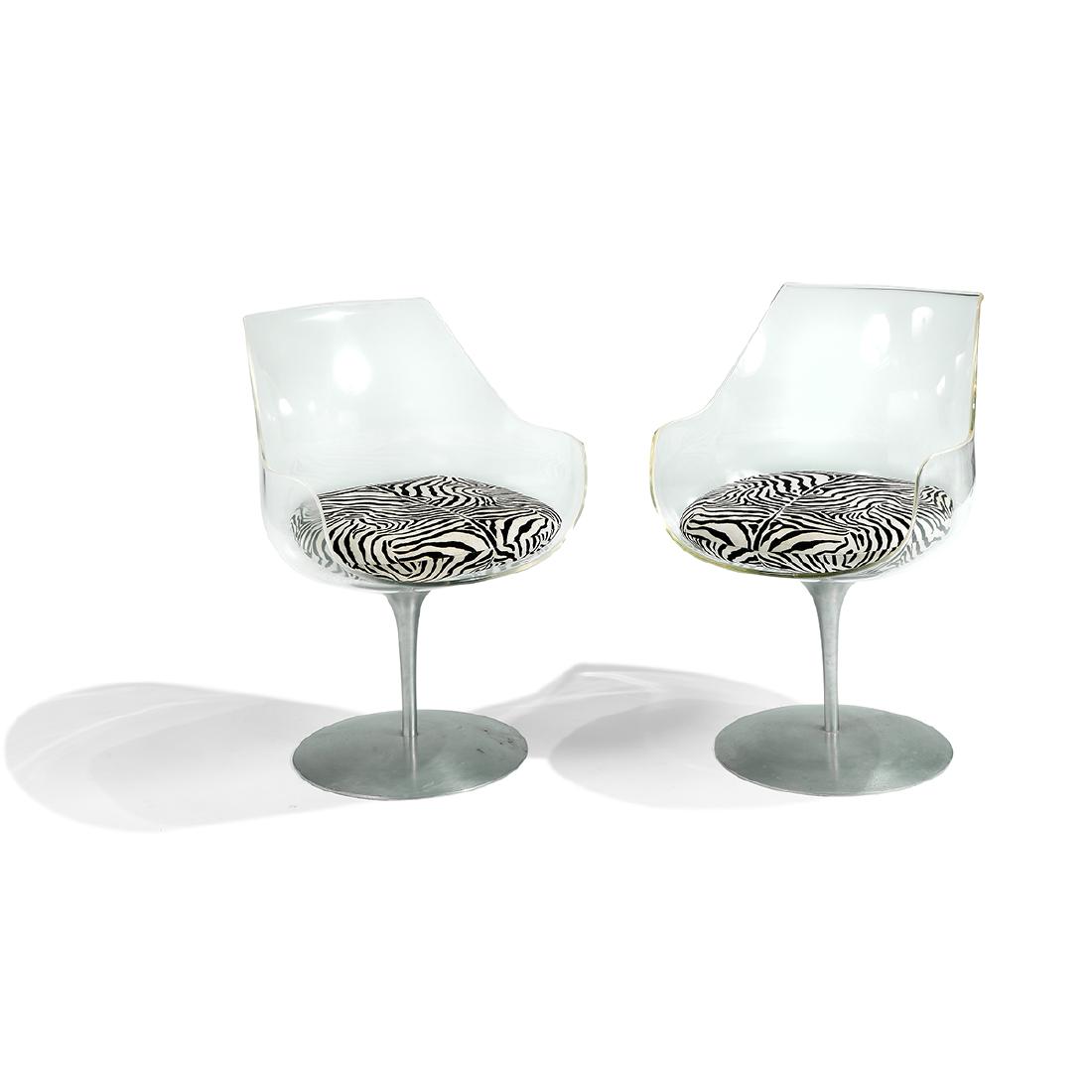 Erwine & Estelle Laverne Champagne chairs, pair (1 of 1)