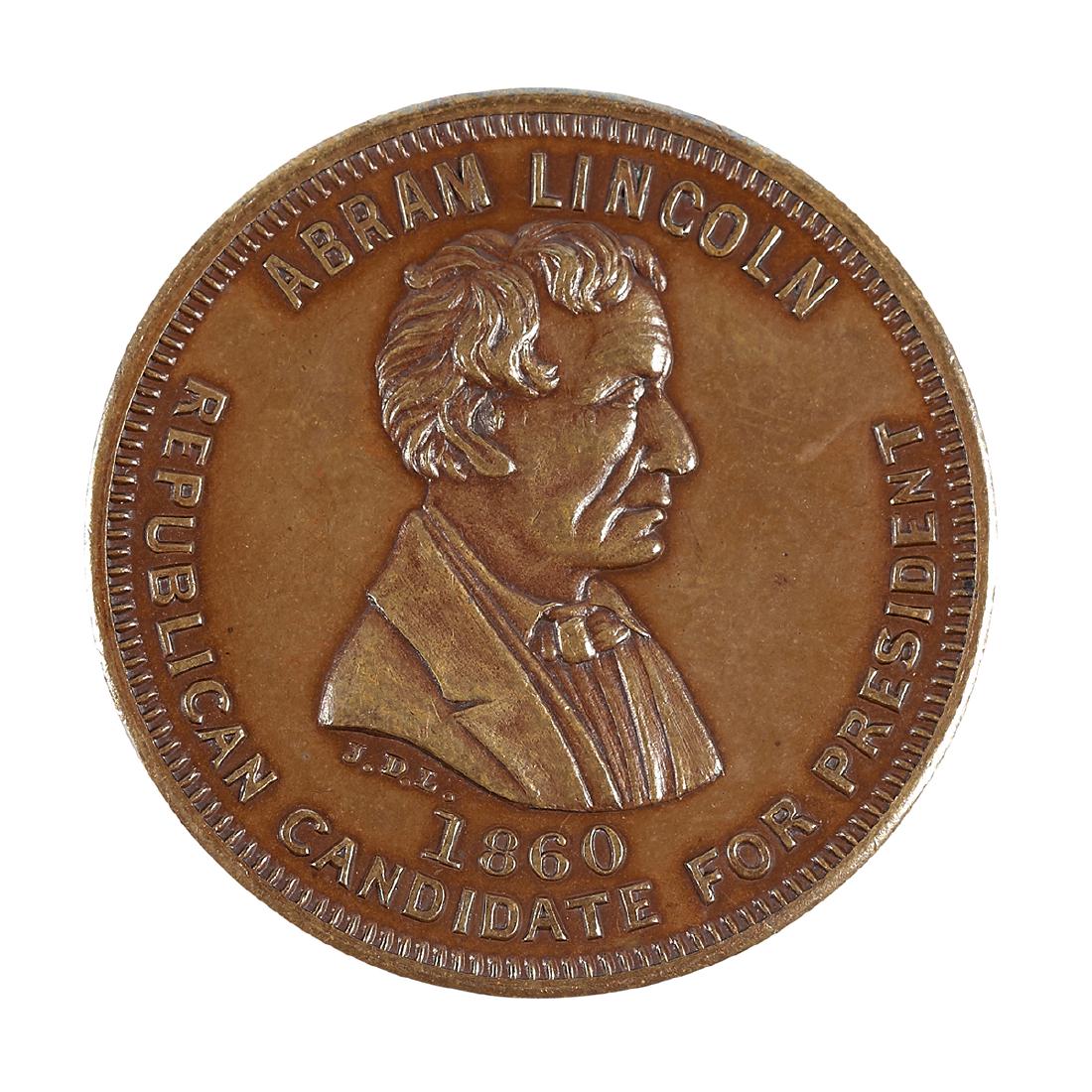 Abraham Lincoln 1860 Campaign Medal / Token (1 of 2)