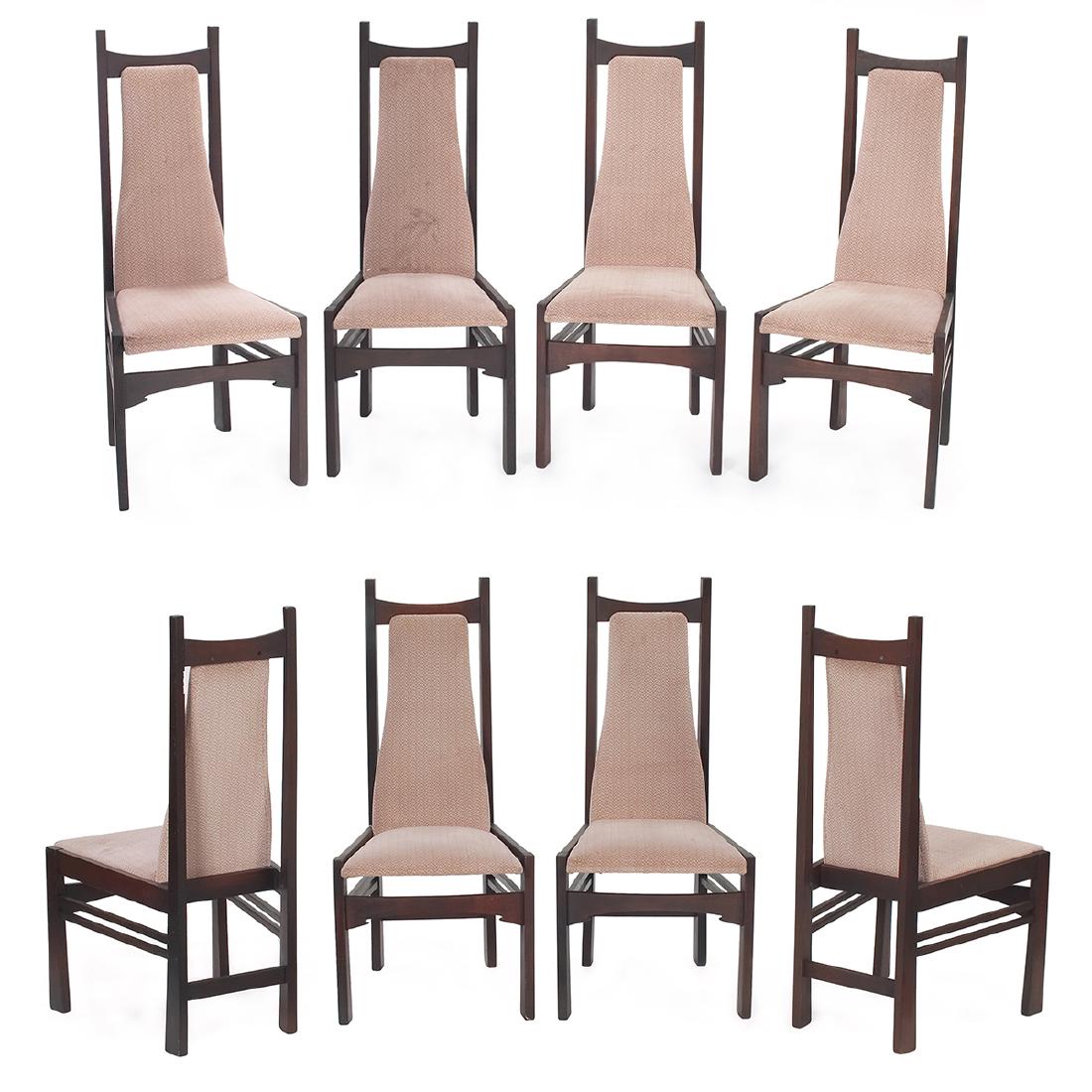 Arts & Crafts side chairs, set of eight (1 of 1)