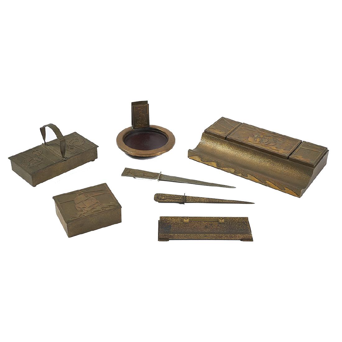 Smith Metal Arts Co. Silver Crest line desk set (1 of 10)