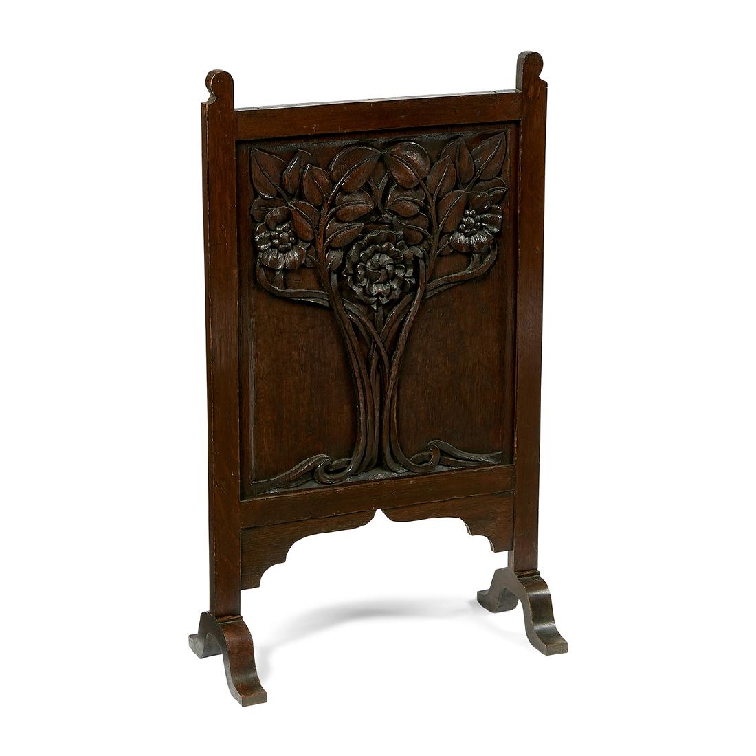 American Arts & Crafts Tree of Life firescreen (1 of 1)