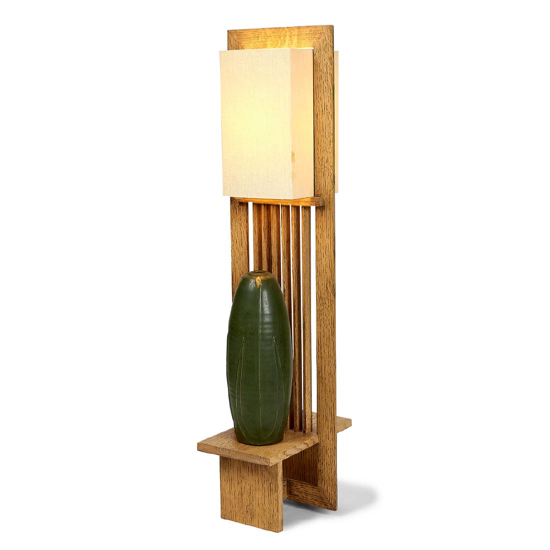 Contemporary Prairie School Spindle table lamp (1 of 4)