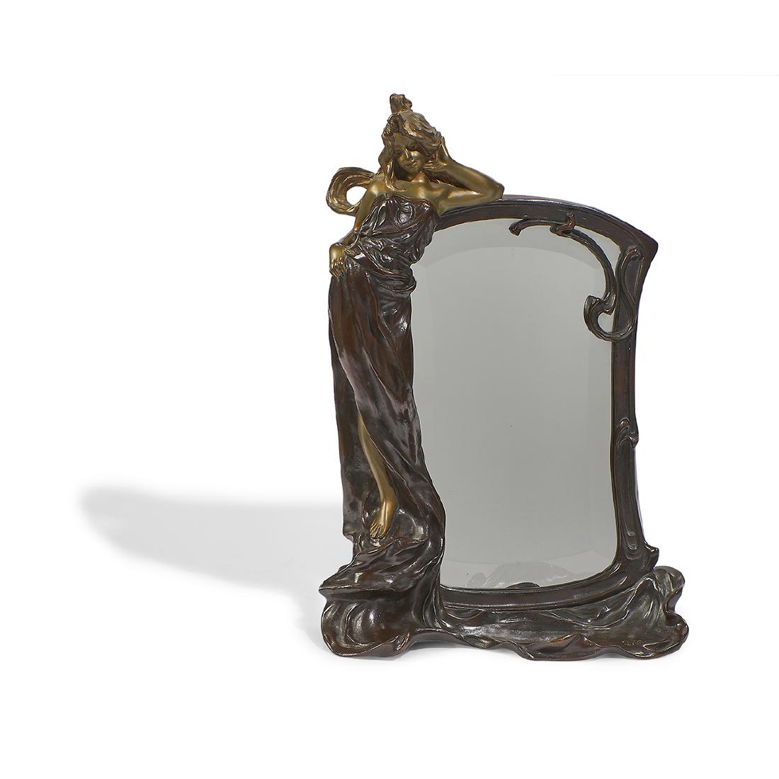 Art Nouveau figural mirror (1 of 1)