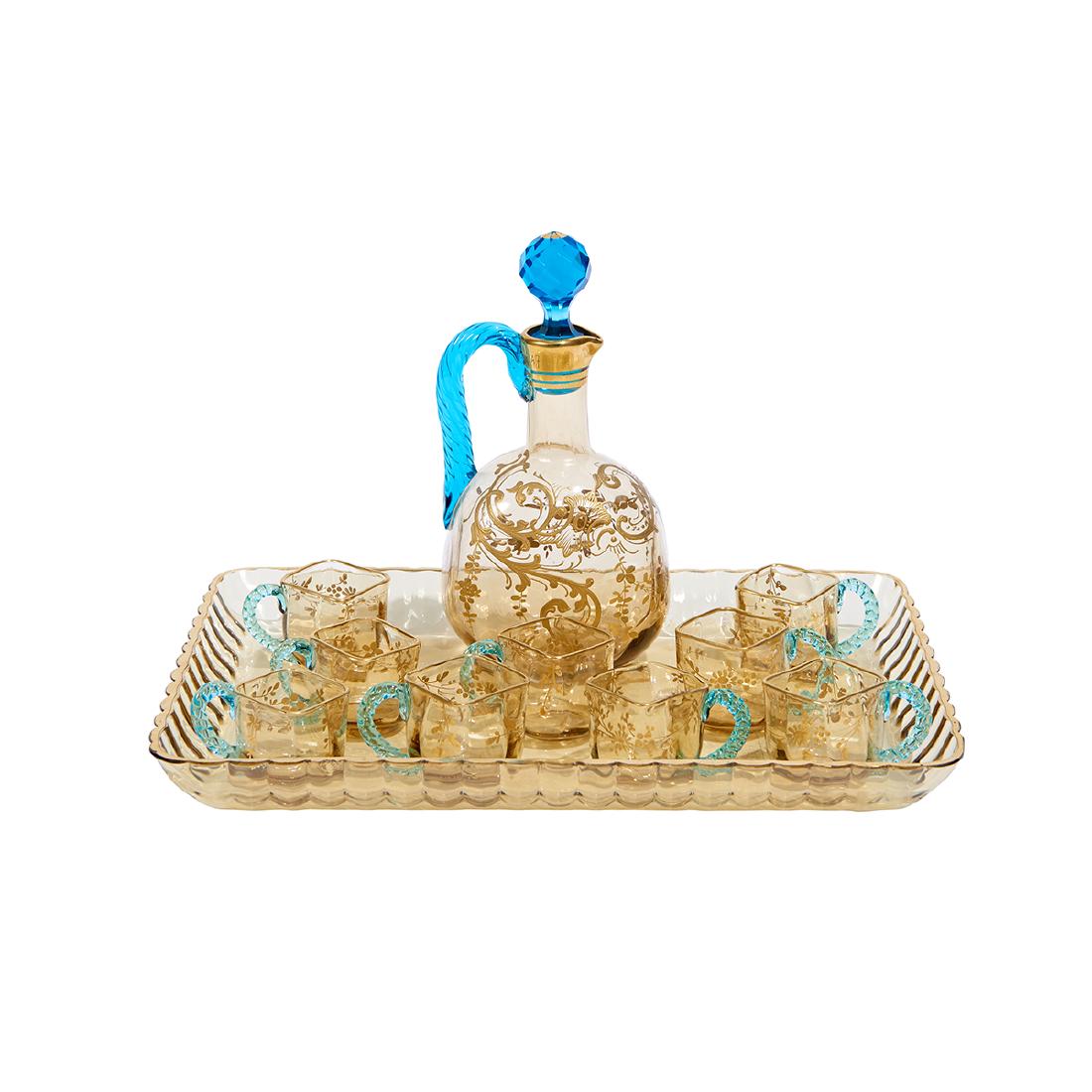 In the Style of Moser liqueur set (1 of 1)