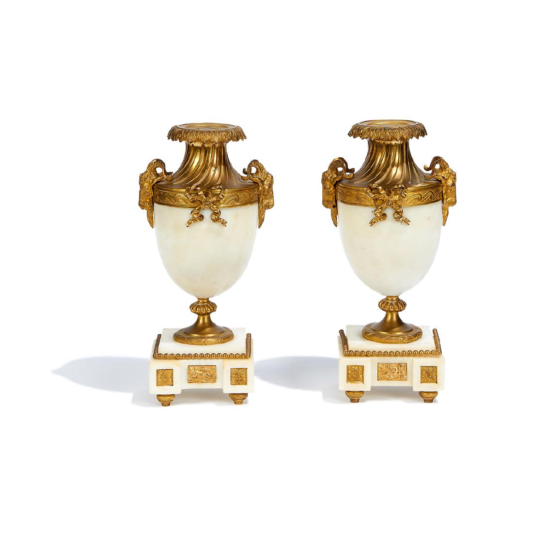 Louis XVI Style urns, pair (1 of 1)