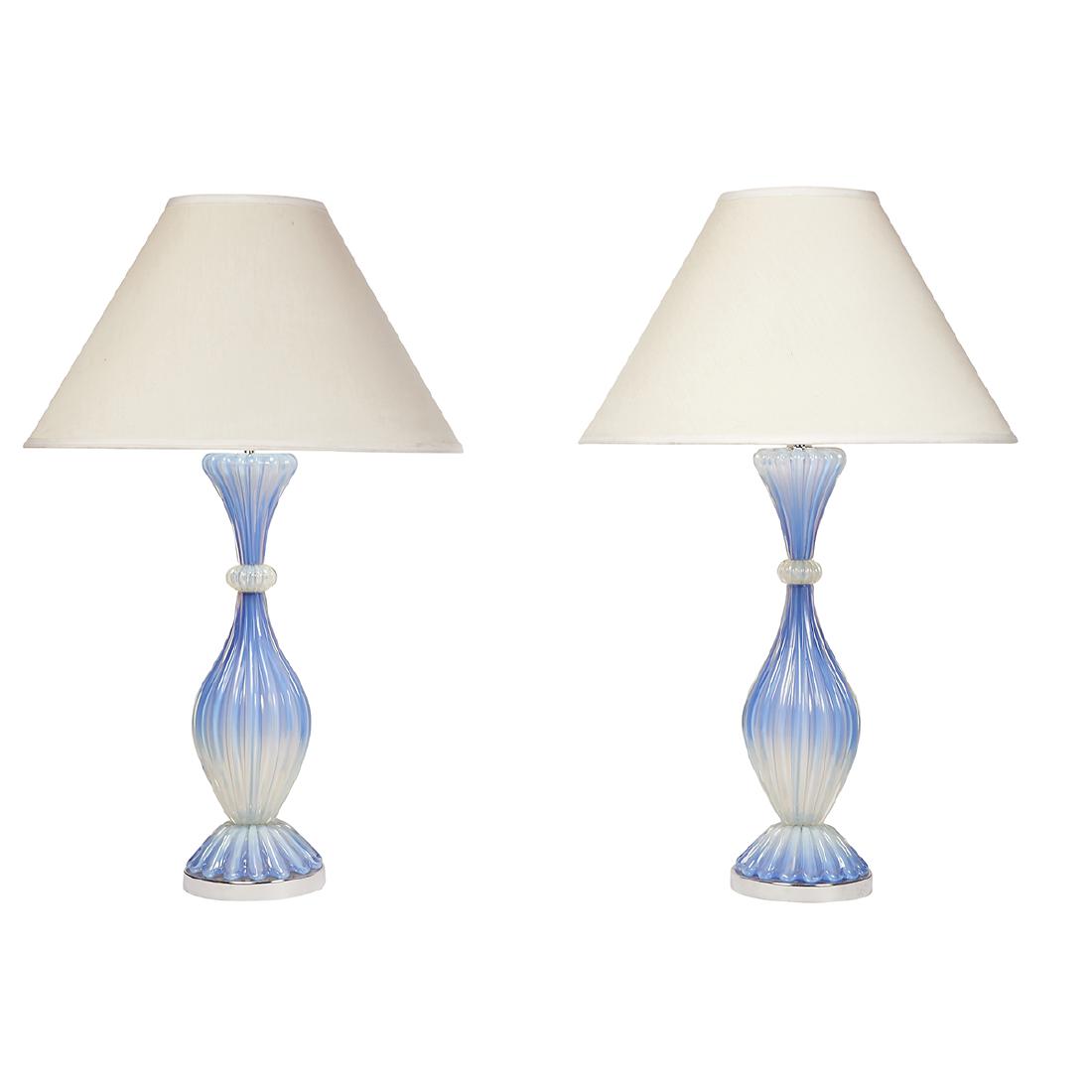Murano table lamps, pair (1 of 1)