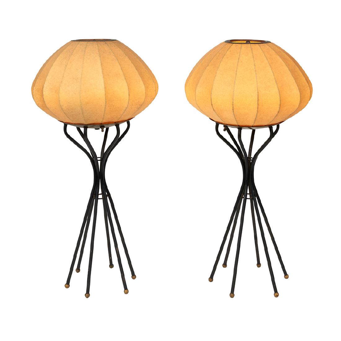 In the manner of George Nelson table lamps, pair (1 of 2)