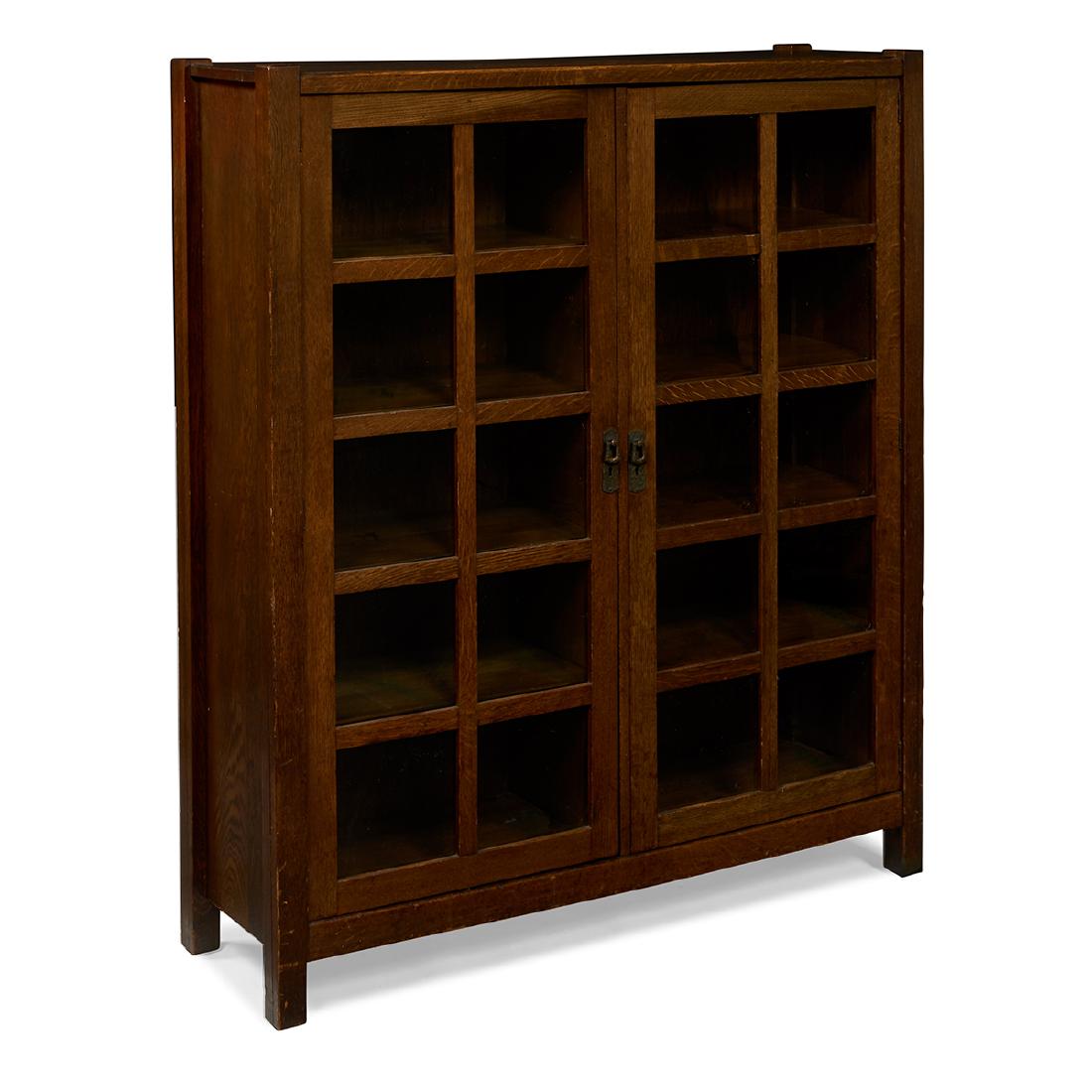 Lifetime oak two-door bookcase, #7294 (1 of 1)