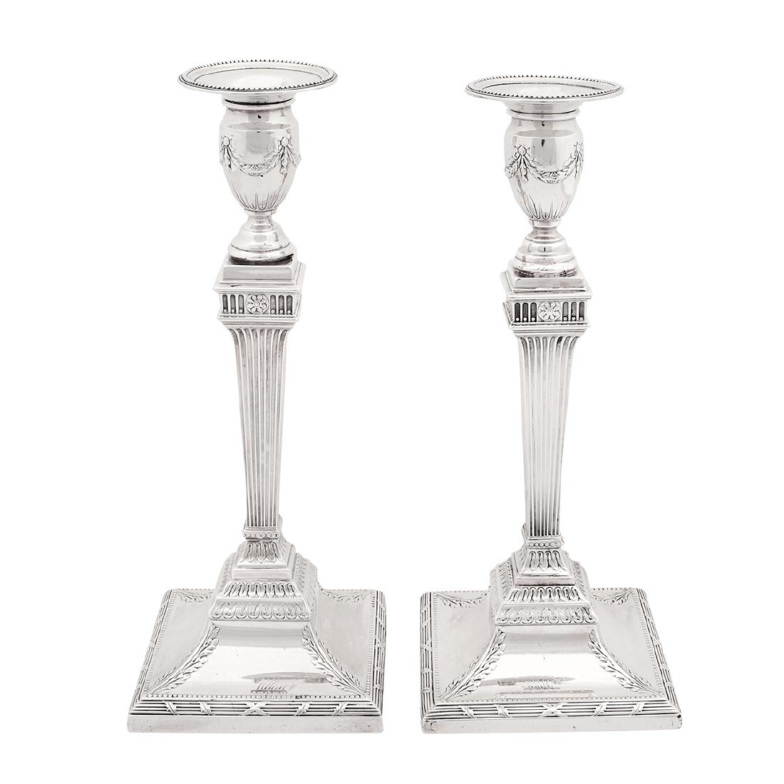 Dominick & Haff Neoclassical candlesticks, pair (1 of 2)