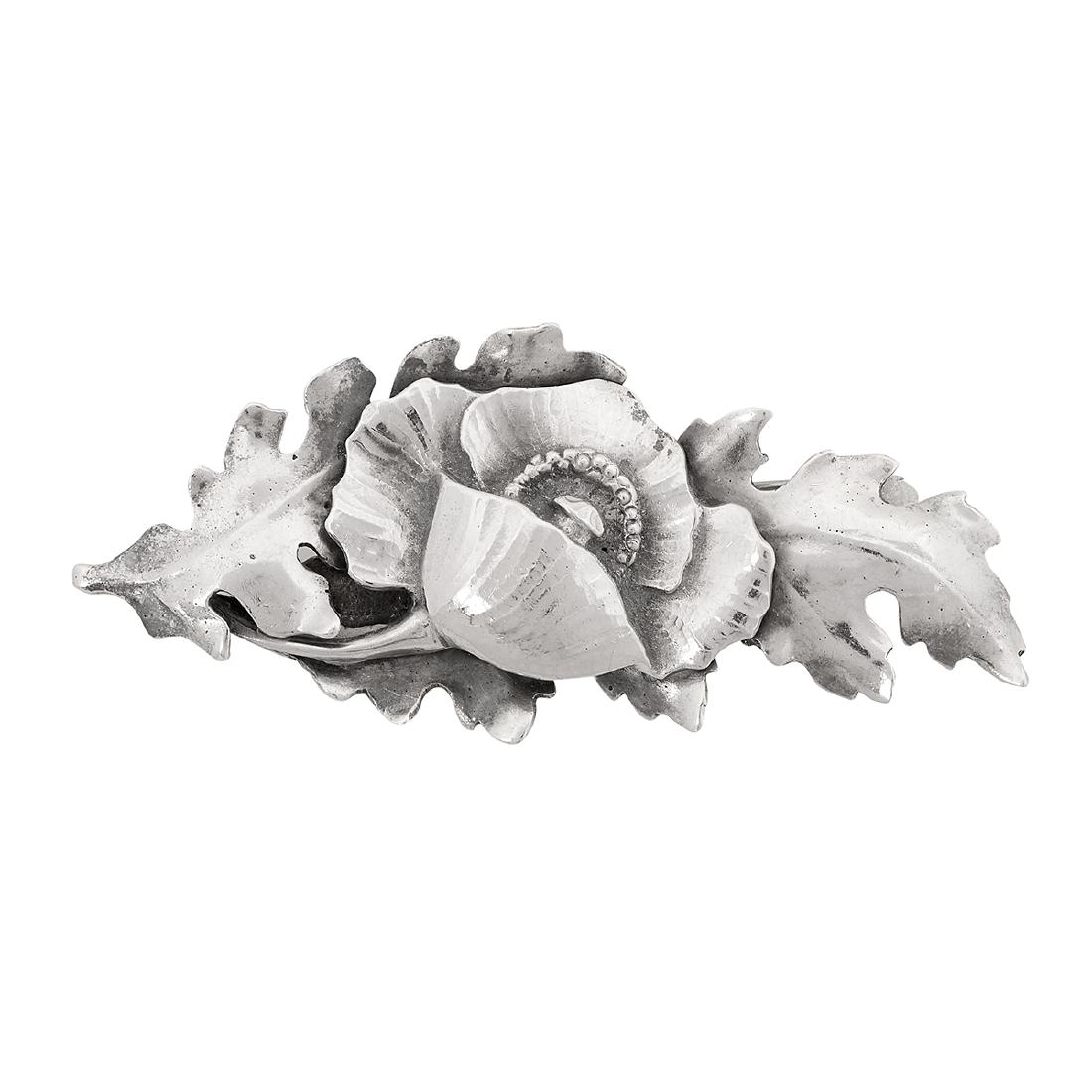 Peer Smed Poppy sterling silver brooch (1 of 2)