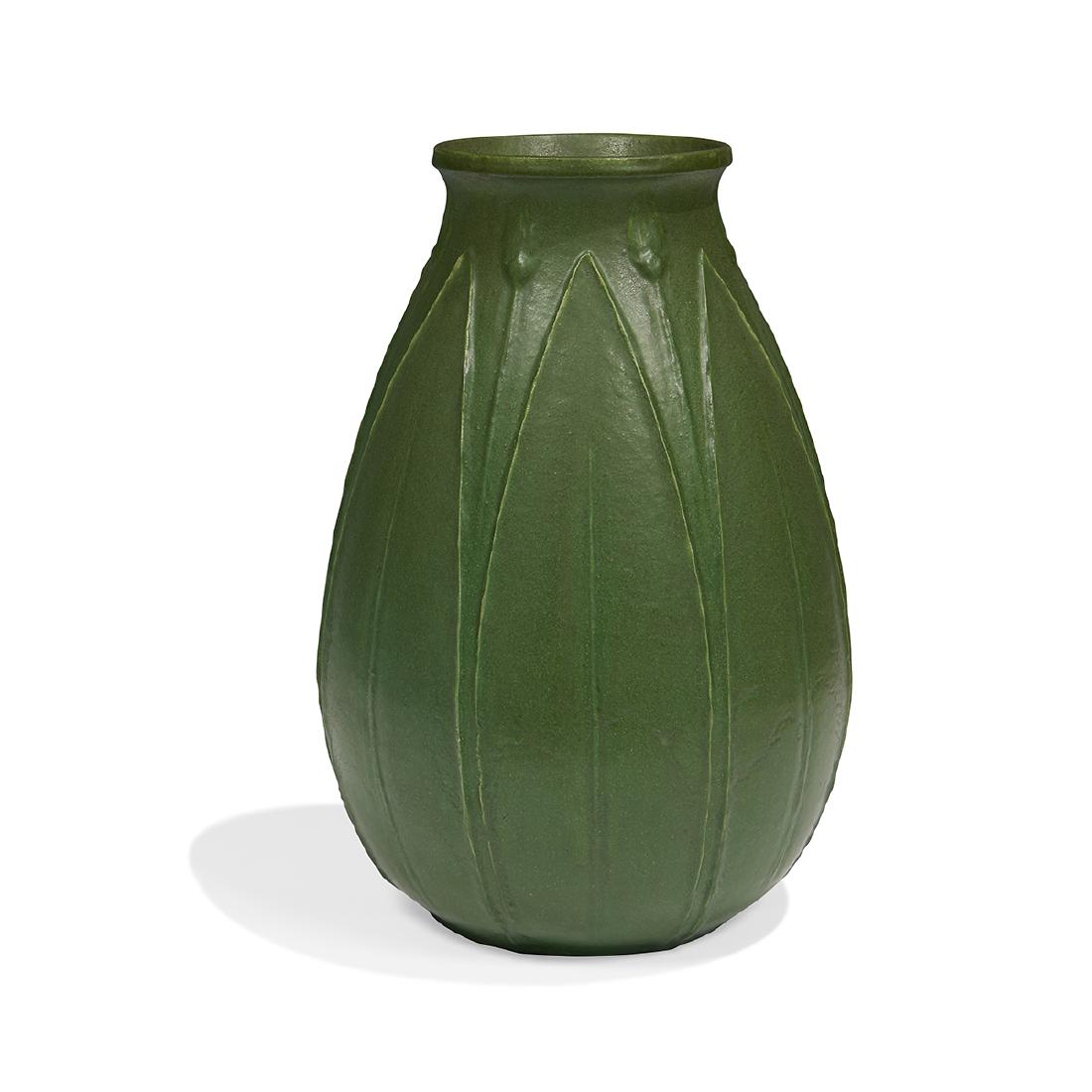 Grueby Faience Company vase, #161 (1 of 5)