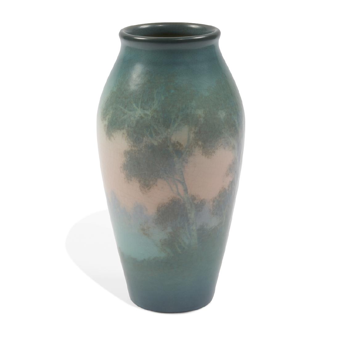 E.T. Hurley for Rookwood Pottery Landscape vase (1 of 5)