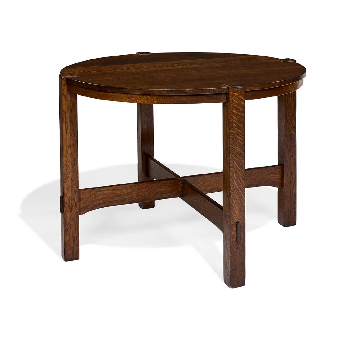 Attributed to Stickley Brothers lamp table (1 of 1)