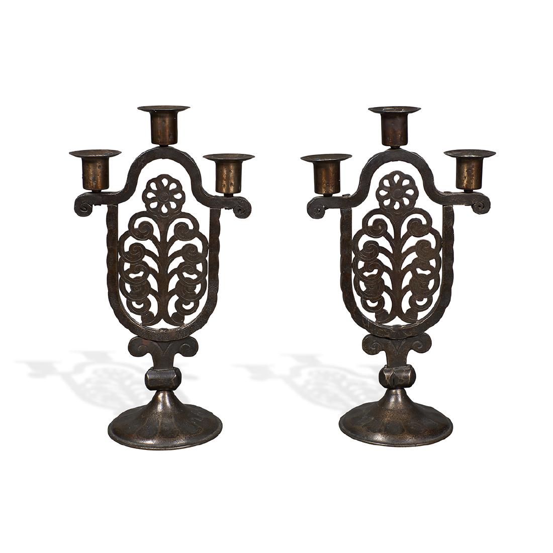 Coberg three-light candelabra, pair (1 of 2)