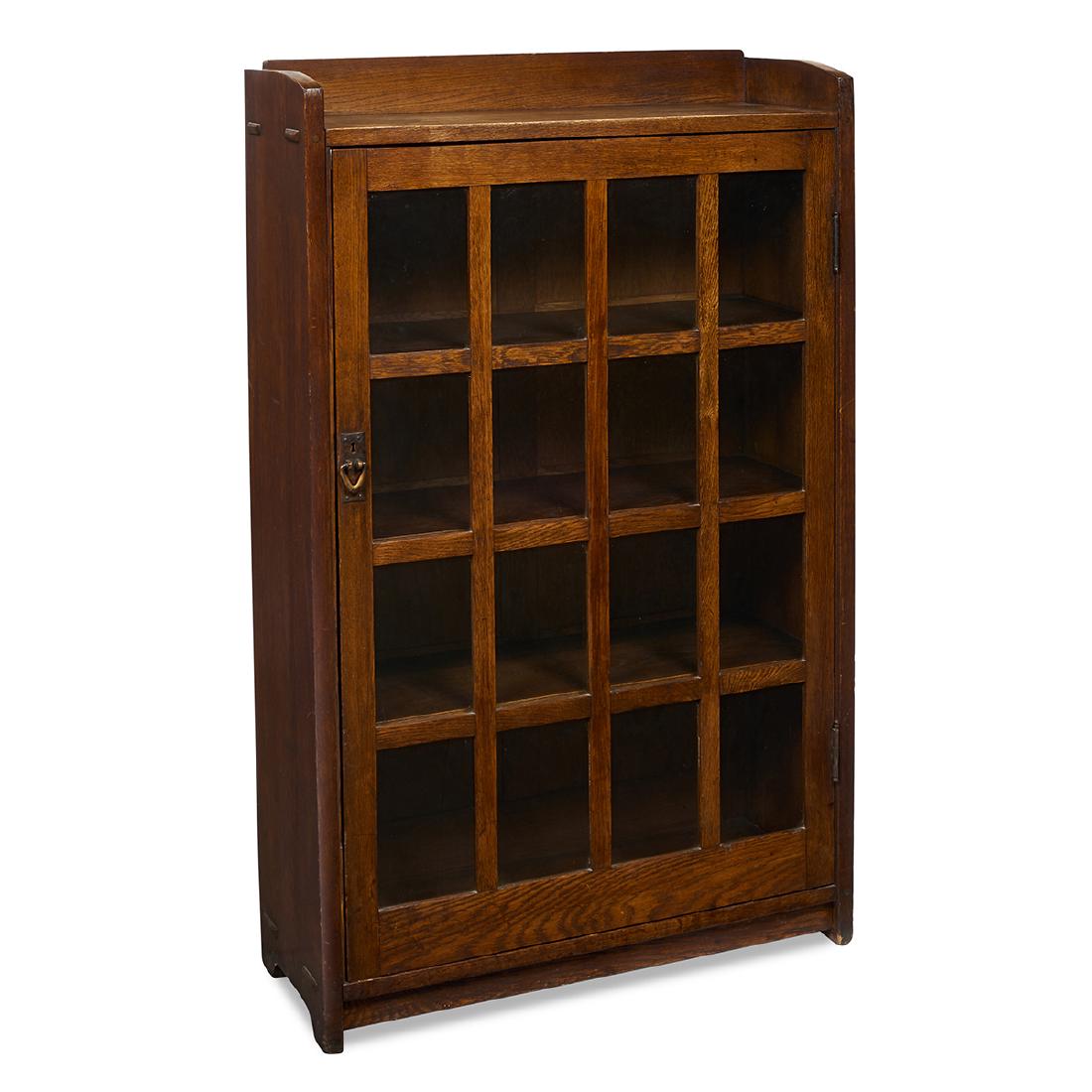 Gustav Stickley one-door bookcase, #715 (1 of 1)