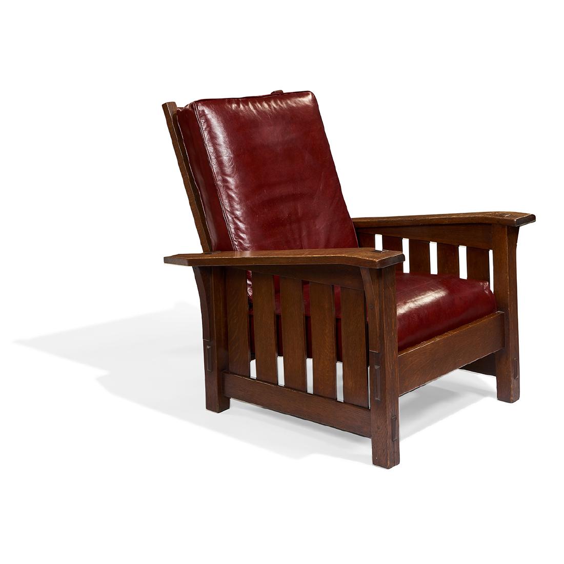 Gustav Stickley Morris chair, #369 (1 of 1)