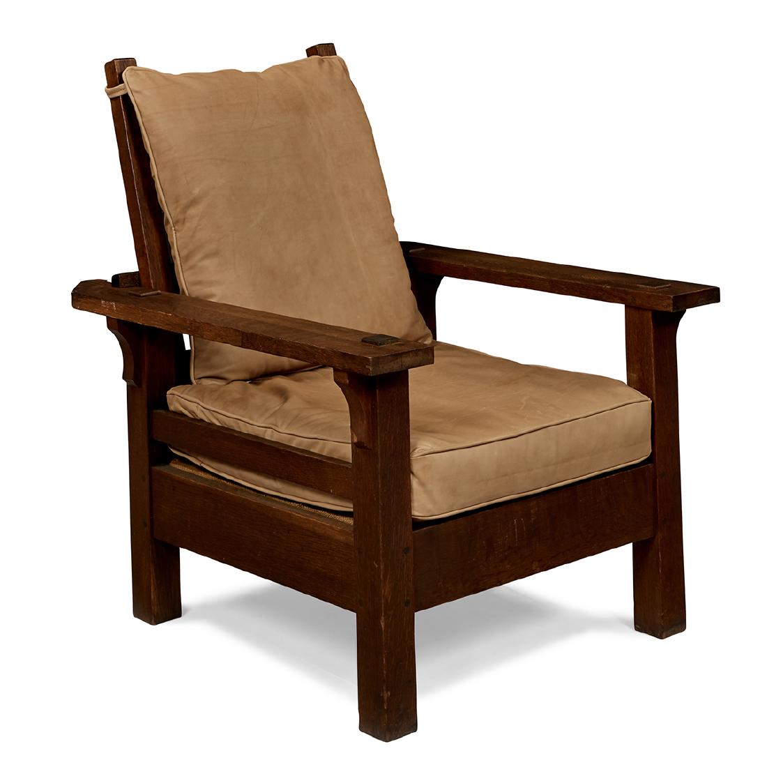 L. & J.G. Stickley Morris chair, #470 (1 of 1)
