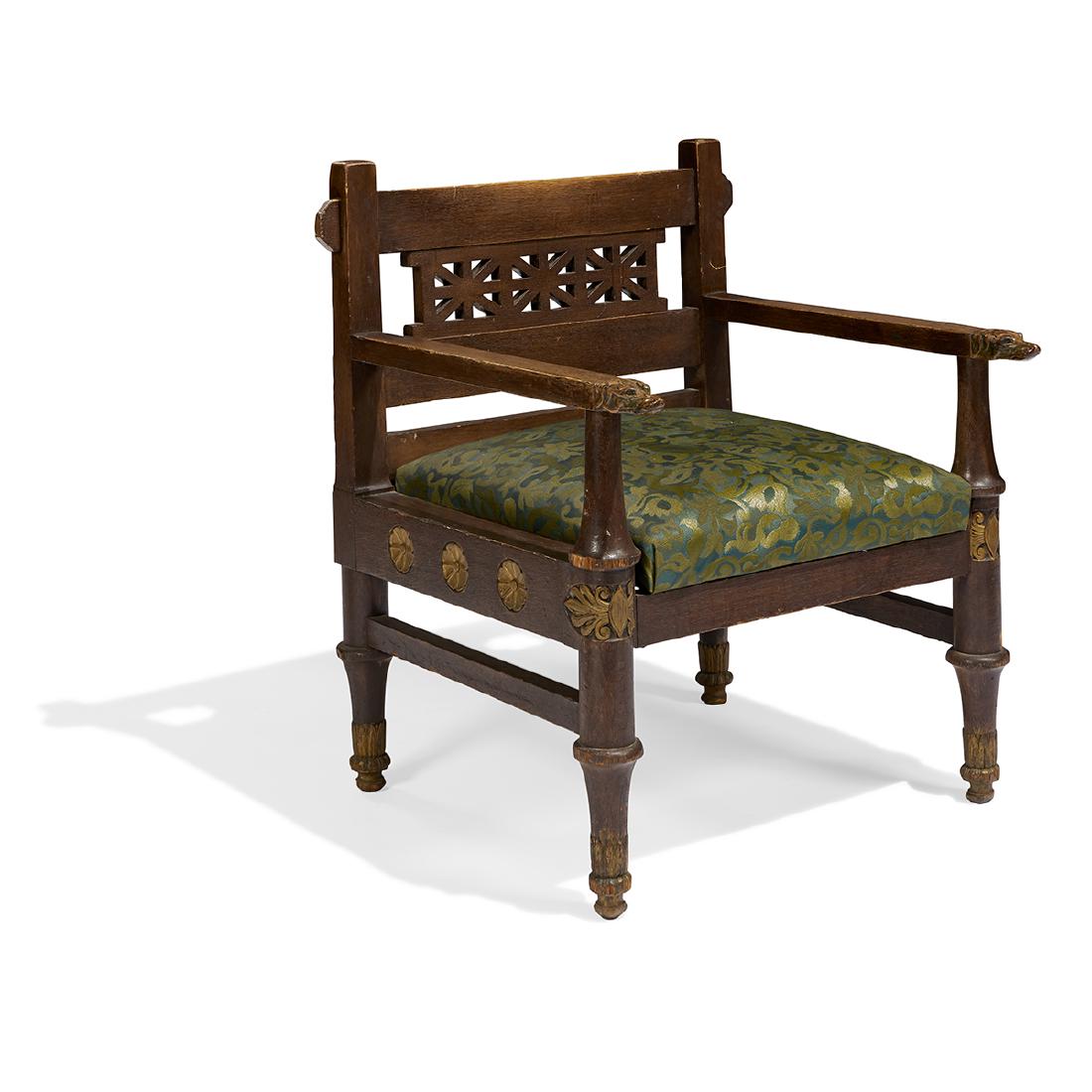 American Aesthetic Movement armchair (1 of 1)