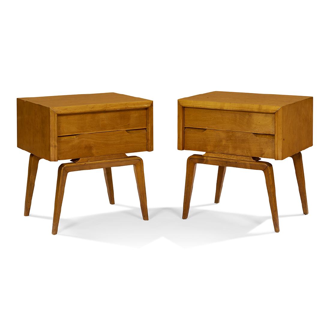Edmond J. Spence end tables, pair (1 of 1)