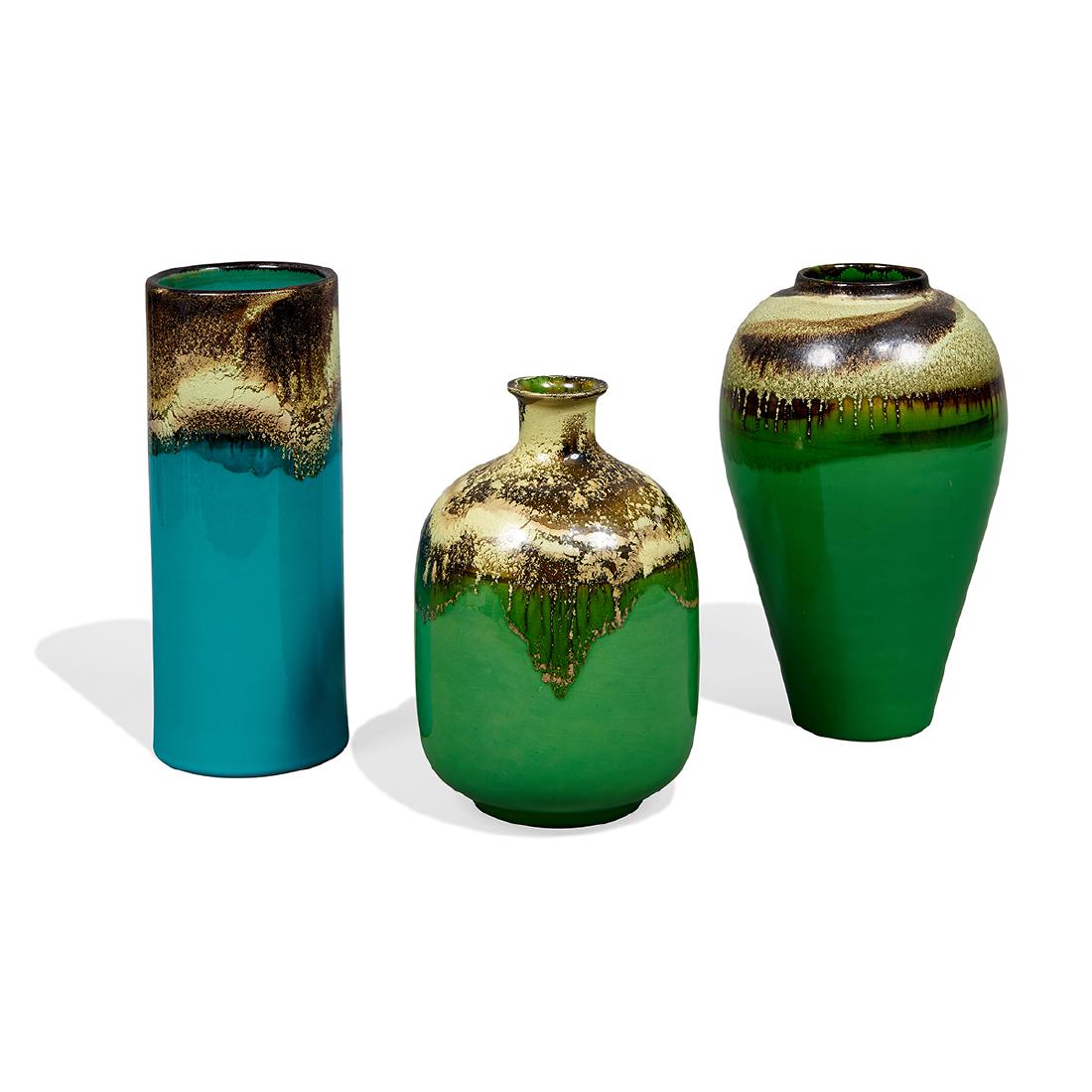 Alvino Bagni / Bitossi / Raymor vases, three (1 of 2)