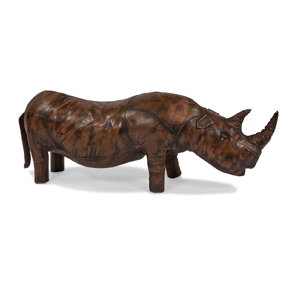 Valenti oversized Rhinoceros footstool or bench (1 of 1)