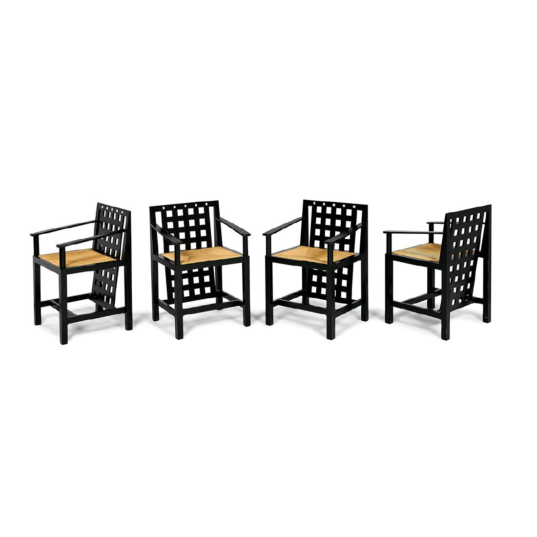 Charles Rennie Mackintosh DS3 chairs, four (1 of 2)